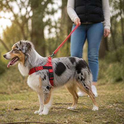 Personalized Reflective No-Pull Dog Harness with Custom Name Patch
