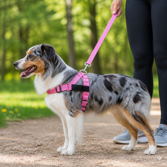 Personalized Reflective No-Pull Dog Harness with Custom Name Patch