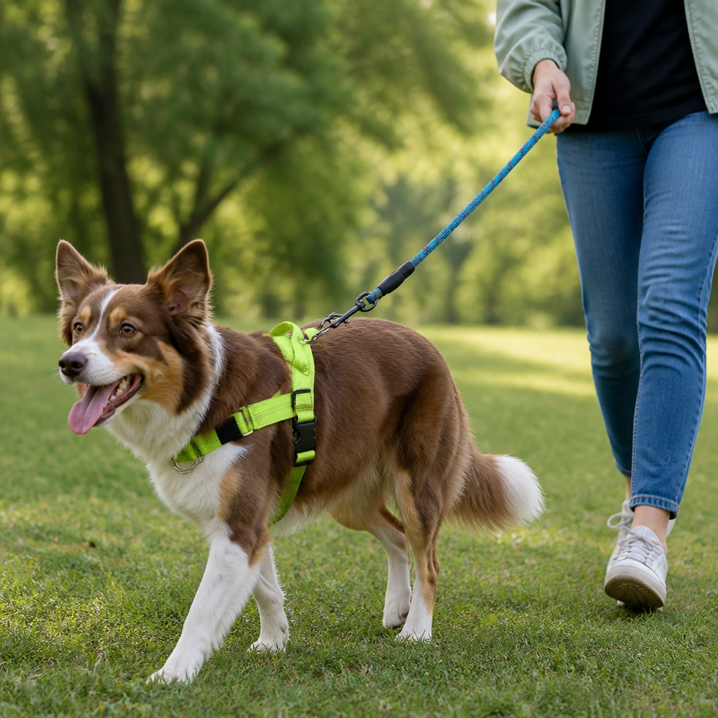 Personalized Reflective No-Pull Dog Harness with Custom Name Patch
