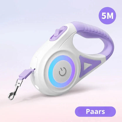 Dog Leash with Integrated LED Light