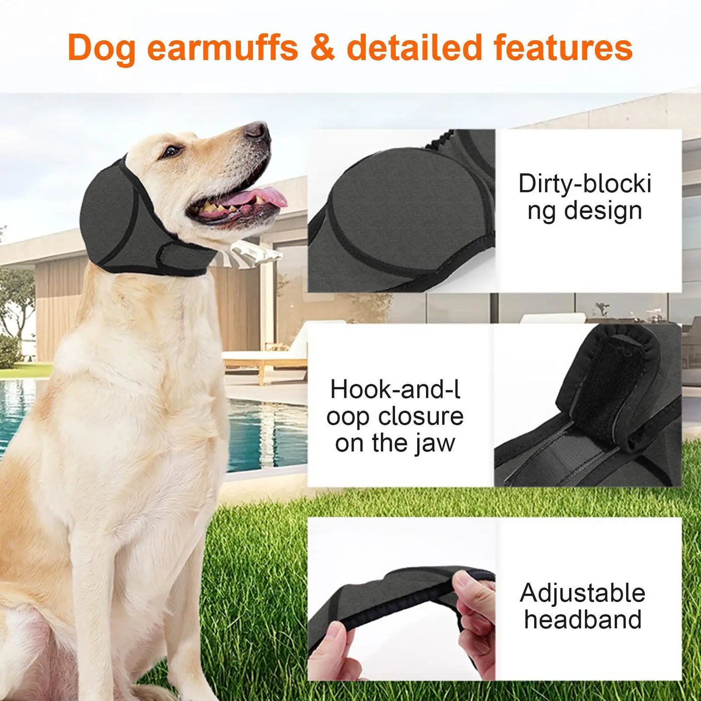 Noise Reduction ear muffs for Dogs & Cats