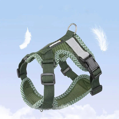 Reflective Harness With Leash For Small Dogs