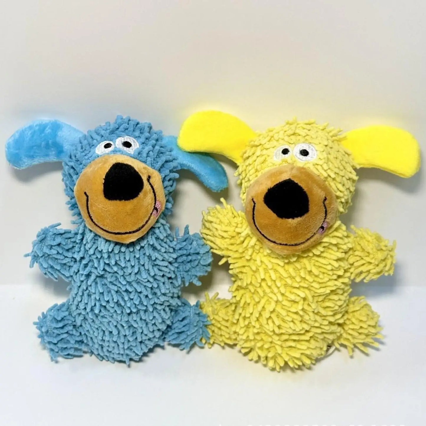 Laughing Dog Dental Cleaning Toy in Bright Colors