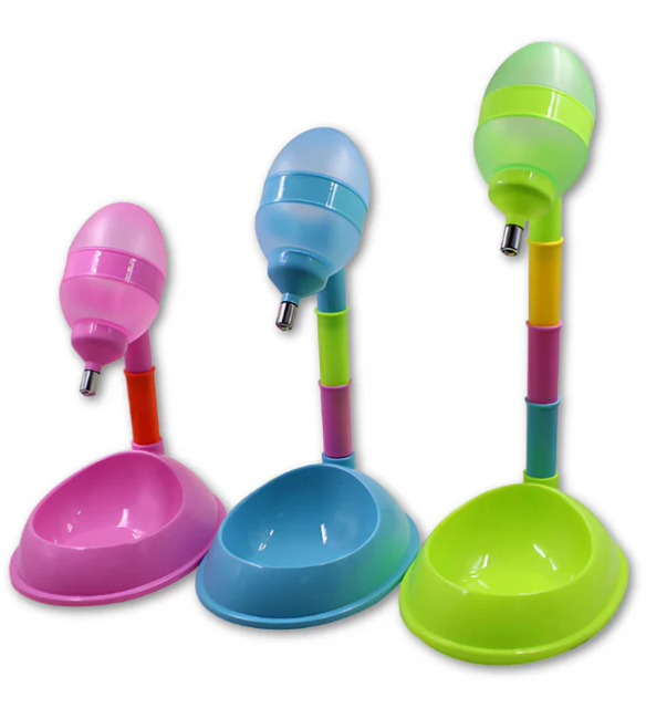 Adjustable Height Water Dispenser with Pet Bowl