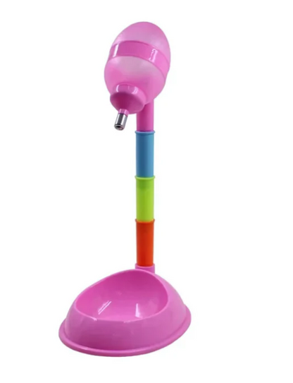 Adjustable Height Water Dispenser with Pet Bowl