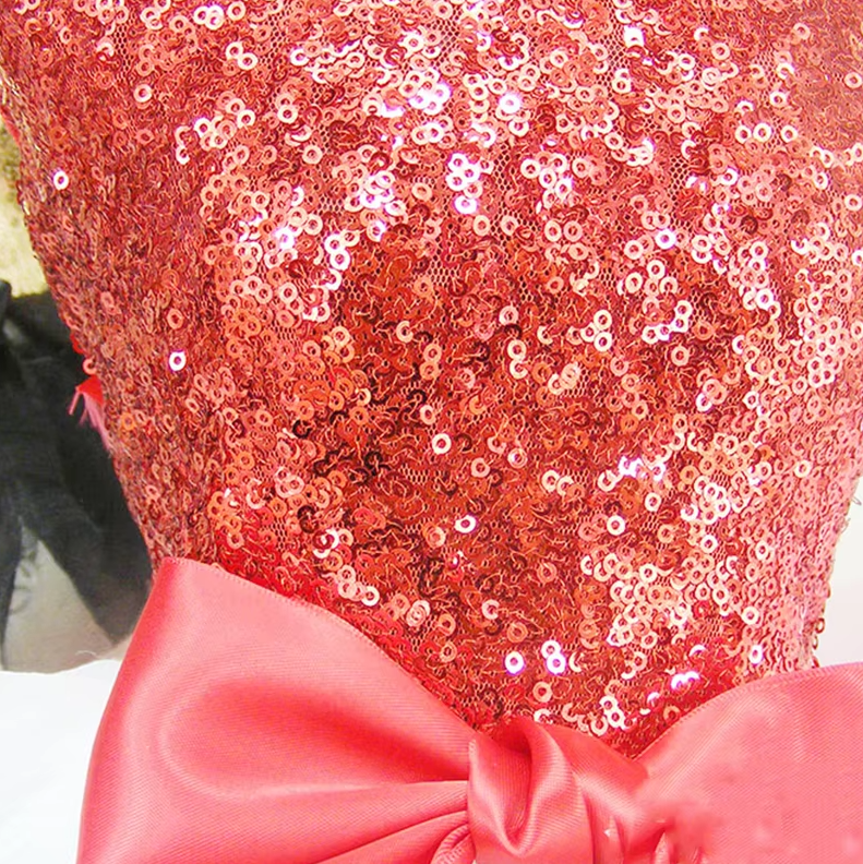 Elegant Dog Dress with Sequins and Tulle Skirt in 2 Colours