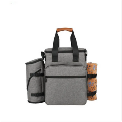 Dog Travel Bag – Multifunctional with Compartments for Toys and Food