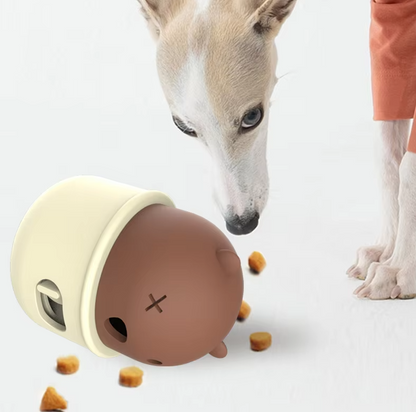 Interactive Dog Toys - Bear Shape with Click Mechanism for Dogs