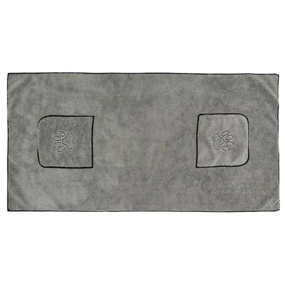 Microfiber Towel for Pets with Integrated Pockets