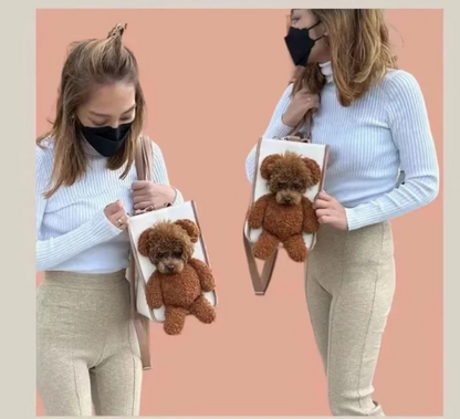 Elegant Handbag for Pets - Portable Carrier Bag for Small Dogs and Cats