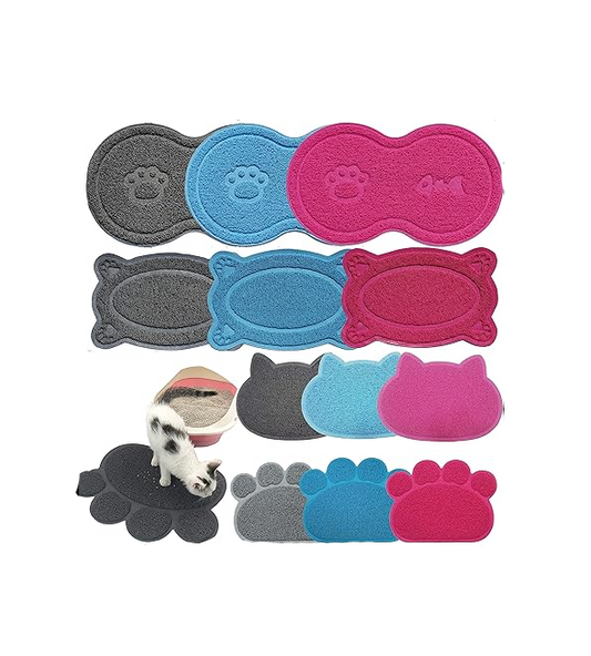 Paw-Shaped Cat Litter Mat for Clean Floors and Less Mess