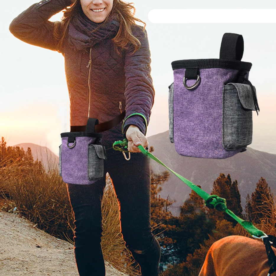 Dog Bag with Collapsible Bowl - Portable Bag for Snacks and Accessories