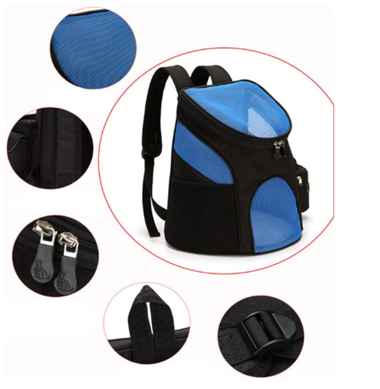 Pet Carrier Backpack with Mesh Design - Comfortable Travel Bag for Cats and Small Dogs