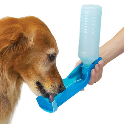 Portable Dog Water Bottle with Built-In Bowl – Perfect for On-the-Go