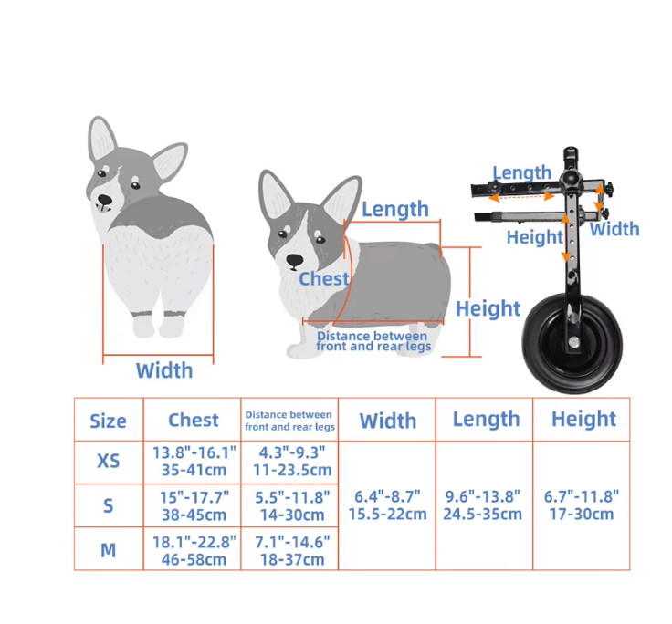 Mobility Aid for Cats and Dogs - Wheelchair for Mobility and Independence
