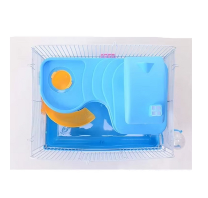 Hamster Cage with Levels and Water Bottle - Compact Cage for Rodents