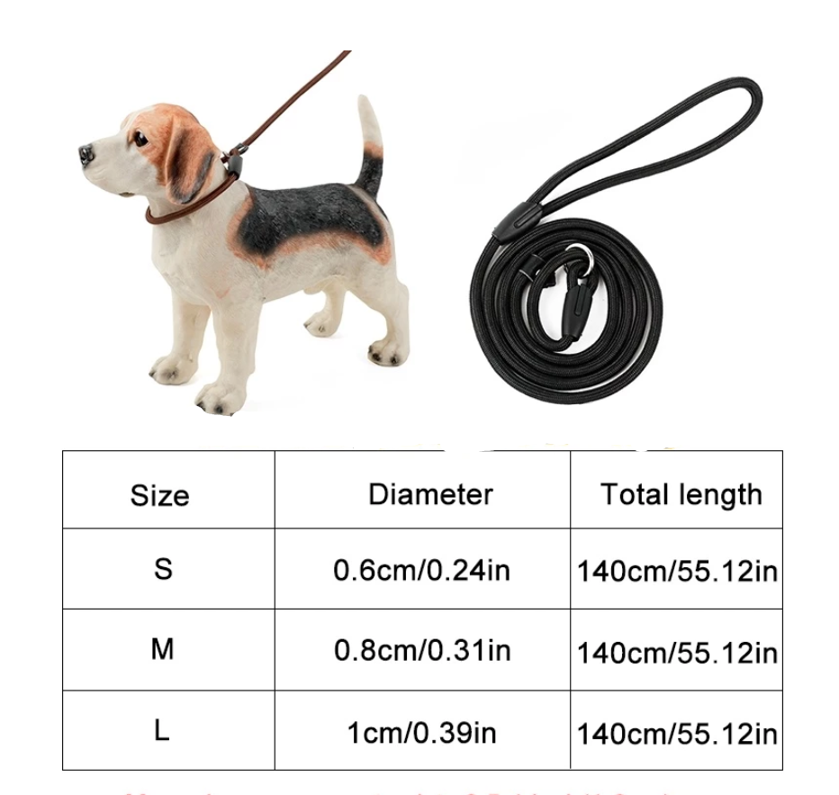 Durable Dog Leash with Carabiner for a Safe Walk