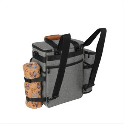 Dog Travel Bag – Multifunctional with Compartments for Toys and Food