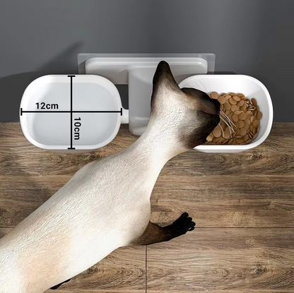 Wall-Mounted Stand for Food and Water Bowls