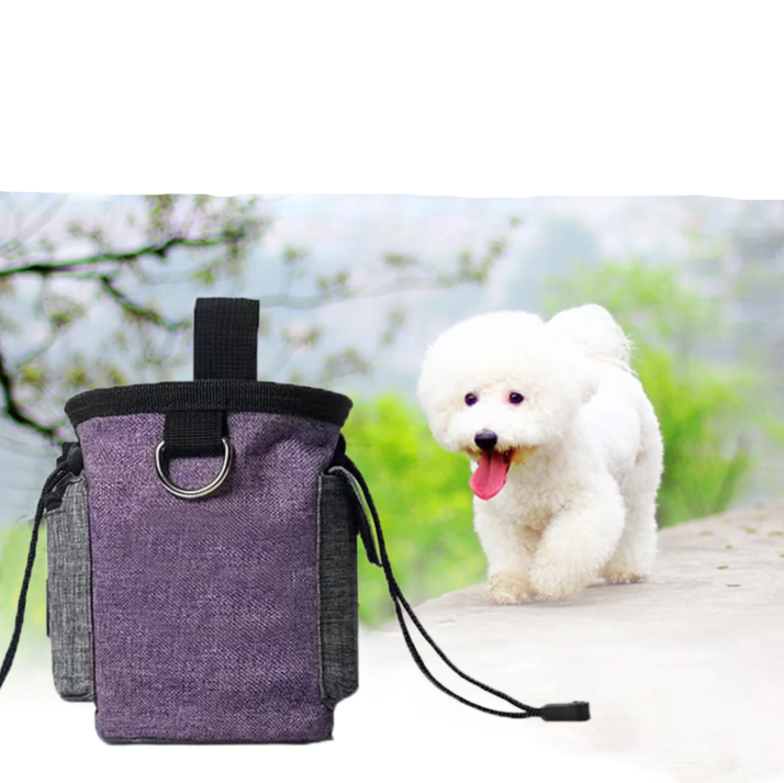 Dog Bag with Collapsible Bowl - Portable Bag for Snacks and Accessories