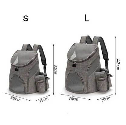 Pet Carrier Backpack with Mesh Design - Comfortable Travel Bag for Cats and Small Dogs