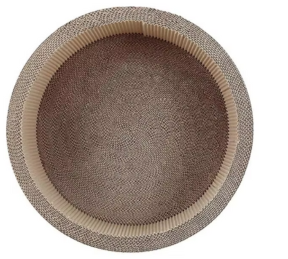 Round Cat Scratching Mat with Cute Design - Cat Scratching Board for More Fun and Relaxation