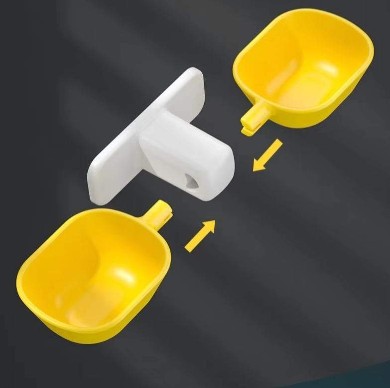 Wall-Mounted Stand for Food and Water Bowls