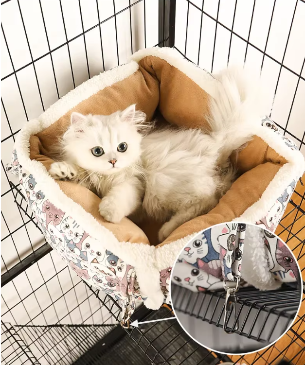 Cat Resting Bed with Cat Pattern – Soft and Comfortable Cat Bed