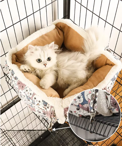 Cat Resting Bed with Cat Pattern – Soft and Comfortable Cat Bed