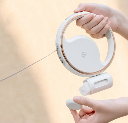 Dog Leash with LED Light and Expandable Mechanism for Safe Walks