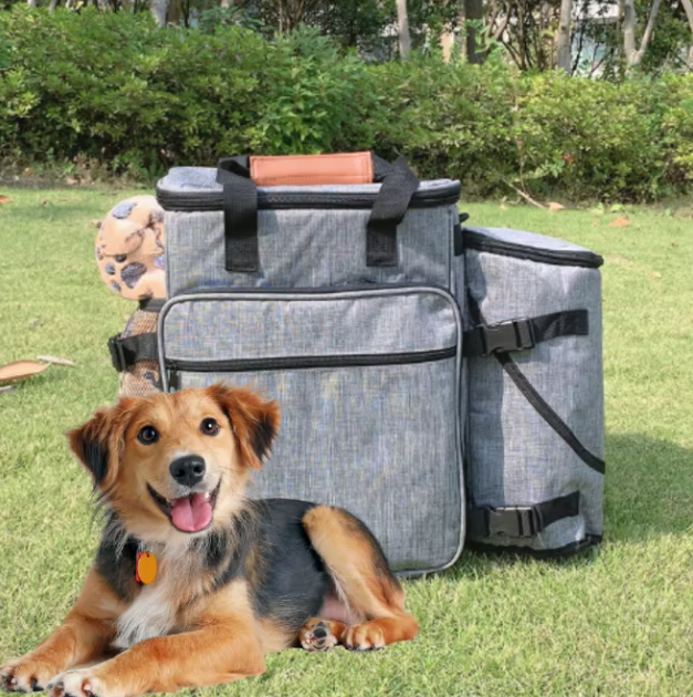 Dog Travel Bag – Multifunctional with Compartments for Toys and Food