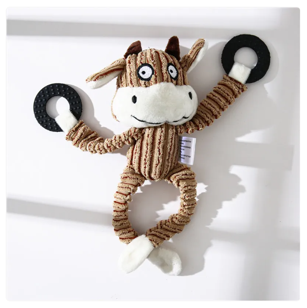 Chew Toys for Dogs - Fun Plush with Rope for Play and Fun