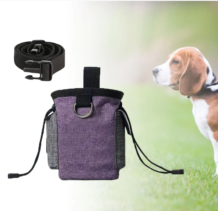 Dog Bag with Collapsible Bowl - Portable Bag for Snacks and Accessories