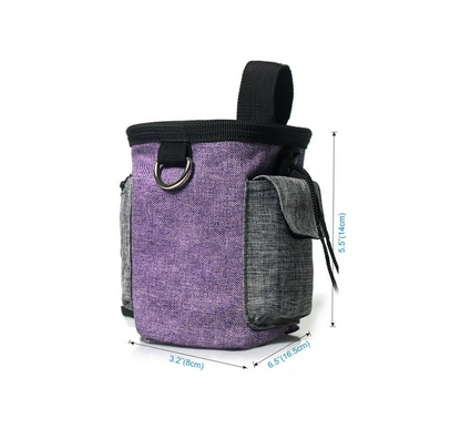 Dog Bag with Collapsible Bowl - Portable Bag for Snacks and Accessories