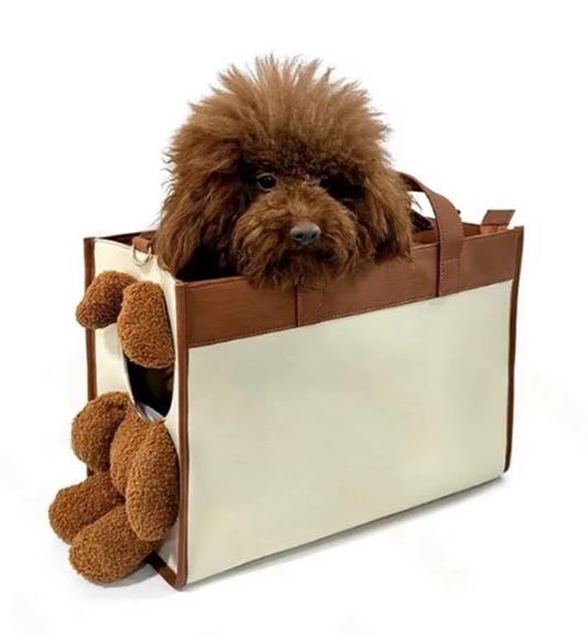 Elegant Handbag for Pets - Portable Carrier Bag for Small Dogs and Cats