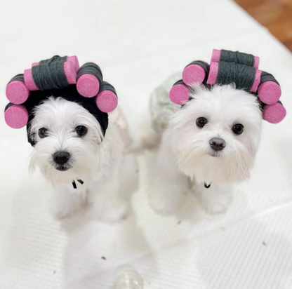 Cat Grooming Kit with Curlers - Soft Material and Easy to Wear