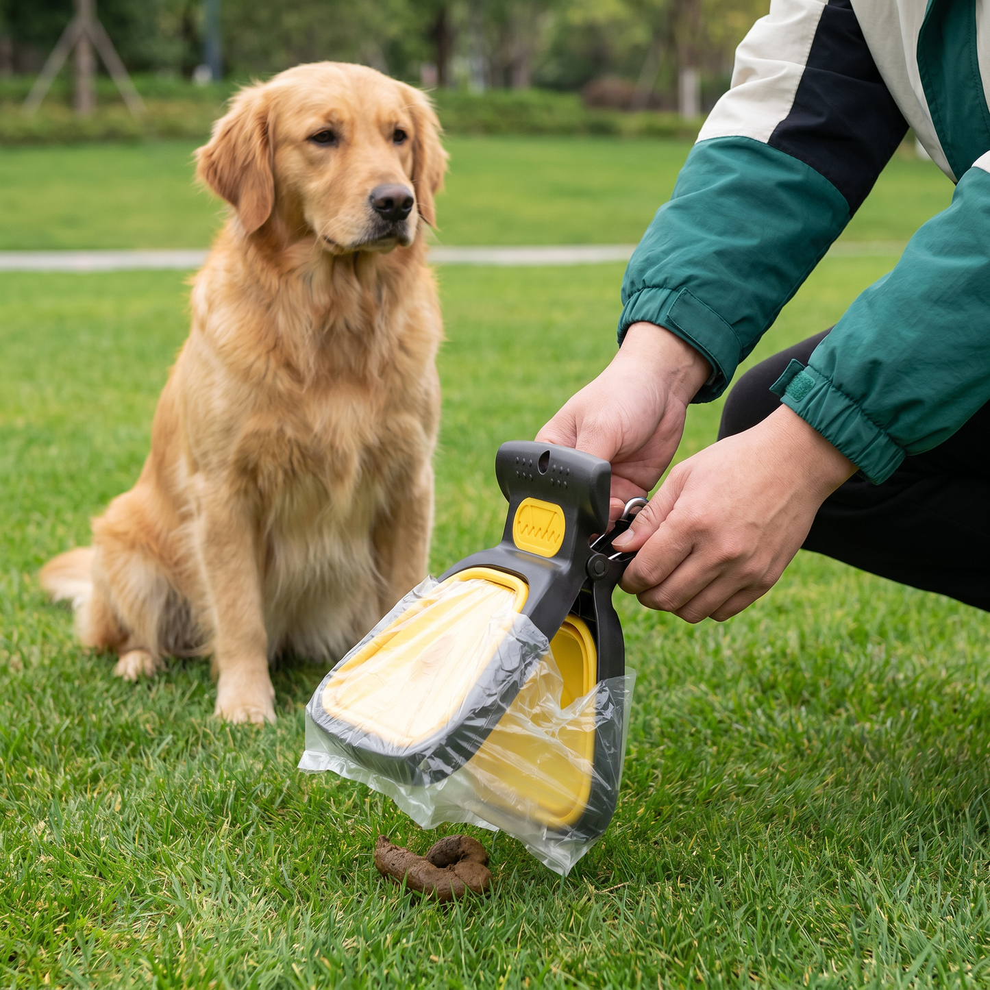 Portable Dog Poop Picker – Foldable, Hygienic & Perfect for On-the-Go
