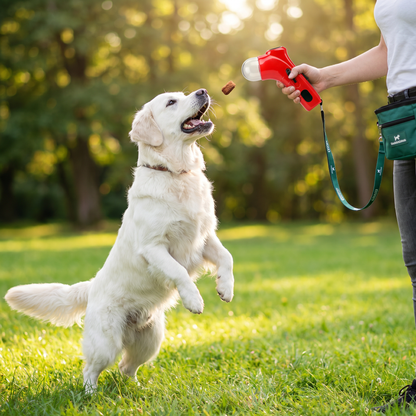 Treat Launcher, Dog Treat Feeder, Pet Training Reward Tool, Outdoor Interactive Toy