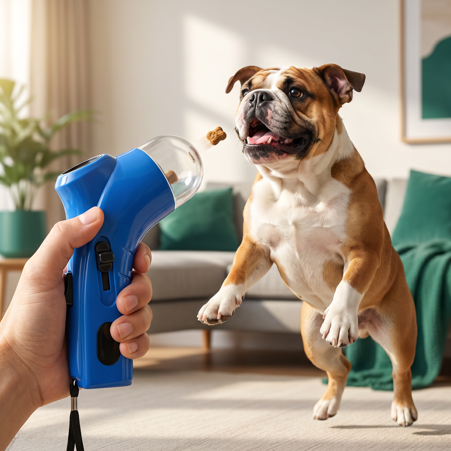 Treat Launcher, Dog Treat Feeder, Pet Training Reward Tool, Outdoor Interactive Toy