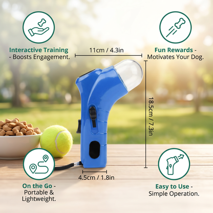 Treat Launcher, Dog Treat Feeder, Pet Training Reward Tool, Outdoor Interactive Toy