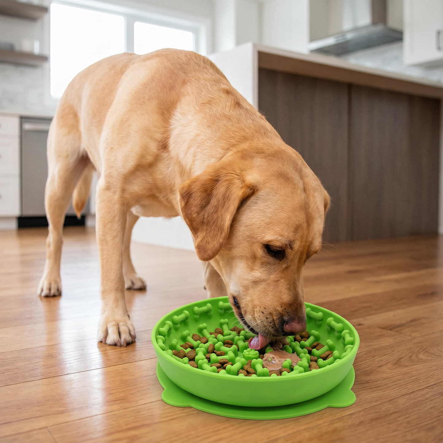 Slow Feeder Bowl for Dogs – Food-Grade Silicone Lick Mat with Suction Cups