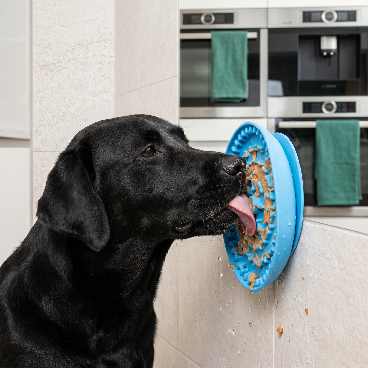Slow Feeder Bowl for Dogs – Food-Grade Silicone Lick Mat with Suction Cups