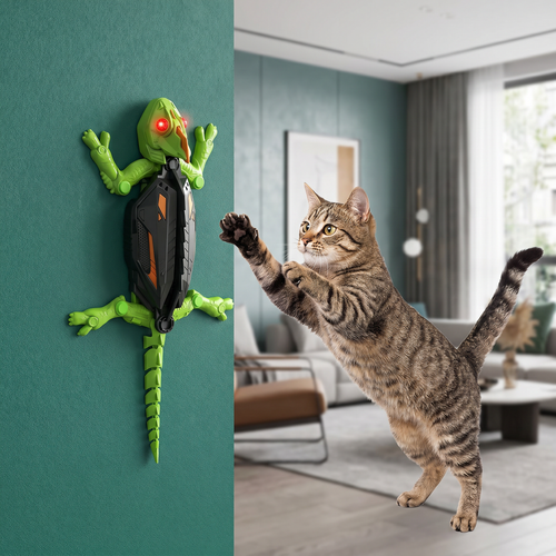 Remote Control Wall Climbing Lizard Toy for Cats