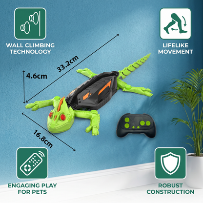 Remote Control Wall Climbing Lizard Toy for Dogs