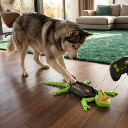Remote Control Wall Climbing Lizard Toy for Dogs