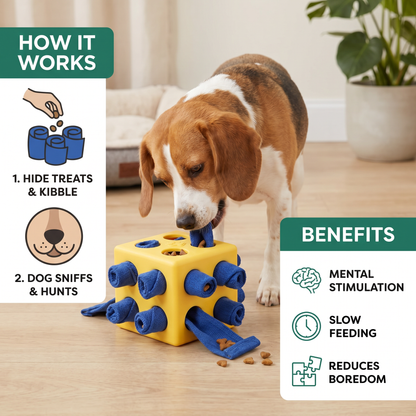 Snuffle Toy for Dogs – Durable Interactive Puzzle Toy for Mental Stimulation & Treat Hunting