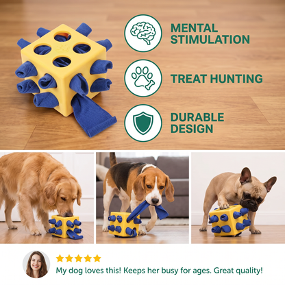 Snuffle Toy for Dogs – Durable Interactive Puzzle Toy for Mental Stimulation & Treat Hunting