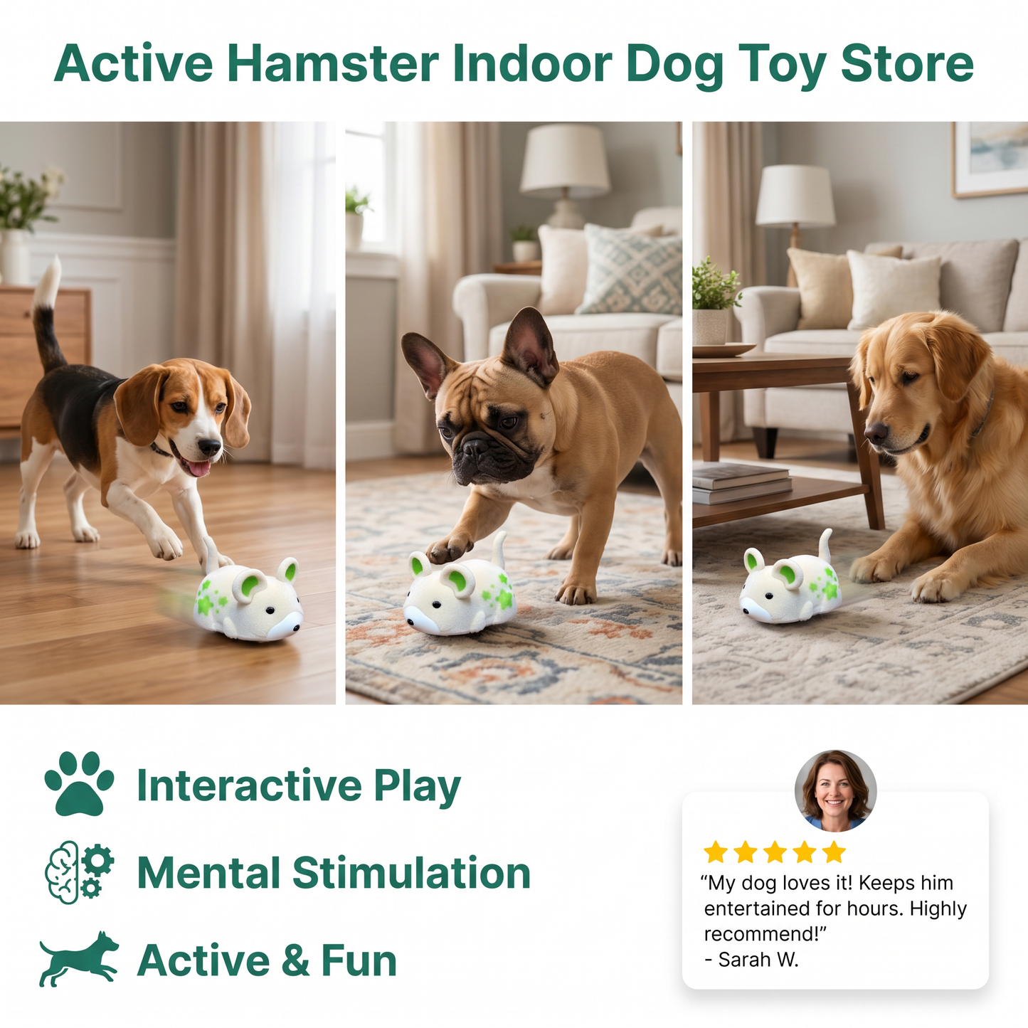 Active Hamster Indoor Dog Toy