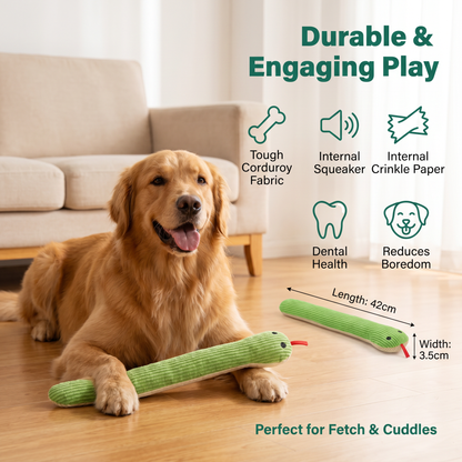 Durable Dog Snake Plush Toy
