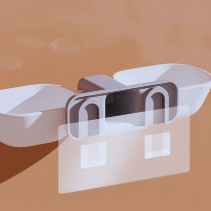 Wall-Mounted Stand for Food and Water Bowls